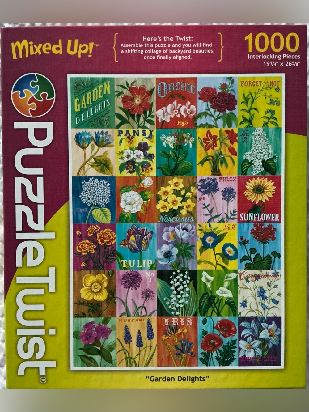 Puzzle Twist Mixed Up! “Garden Delights” 1000 piece puzzle